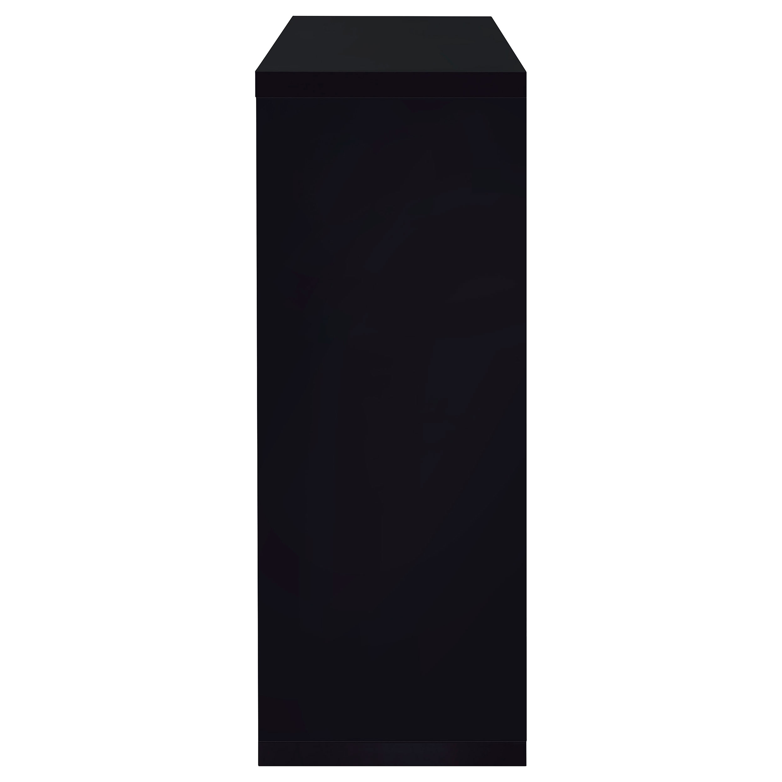 Prescott Rectangular Home Wine Table Black High Gloss - Image 5
