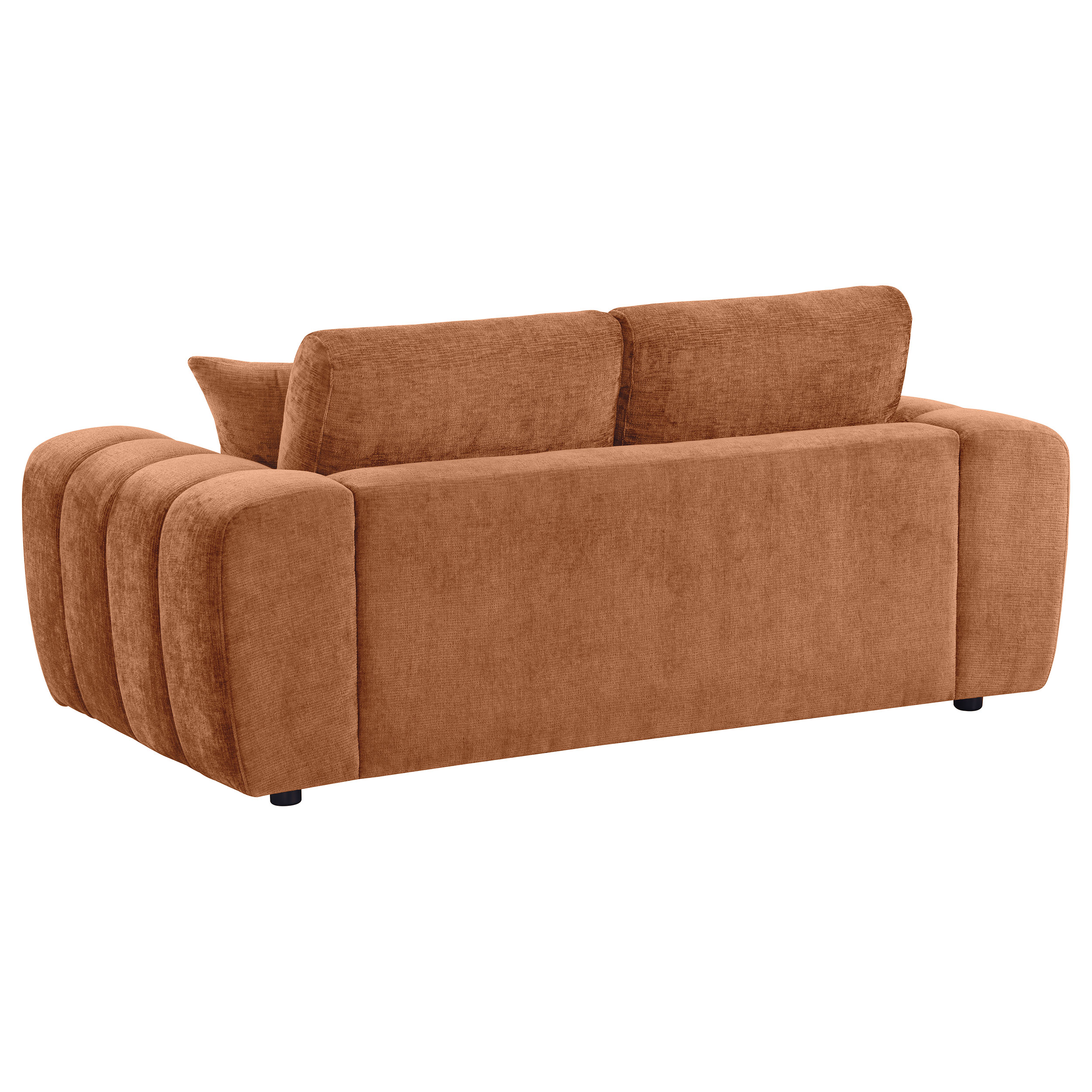 Burnett 4-piece Chenille Upholstered Sofa Set Burnt Orange - Image 6