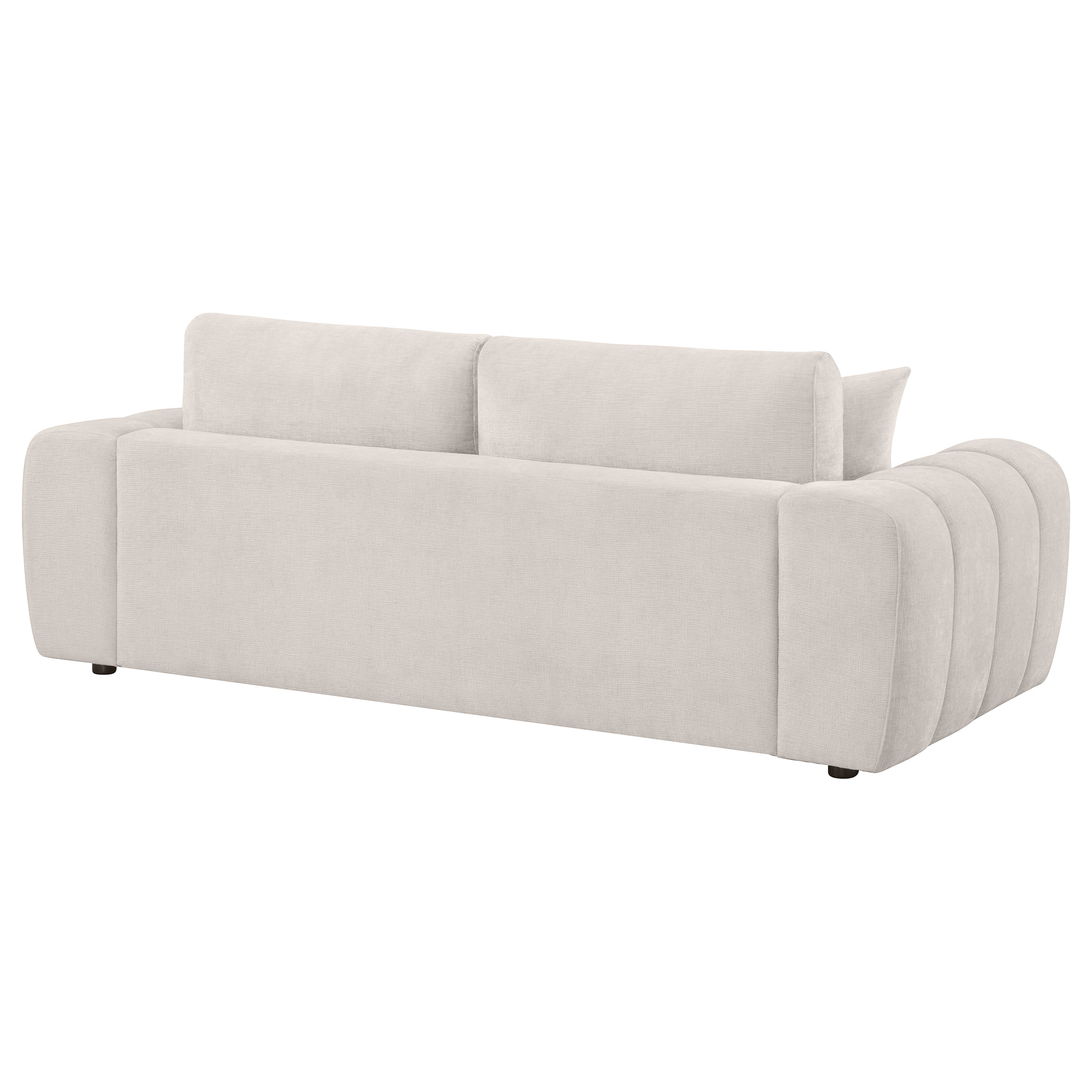 Burnett Chenille Upholstered Wide Arm Sofa Ivory - Image 6