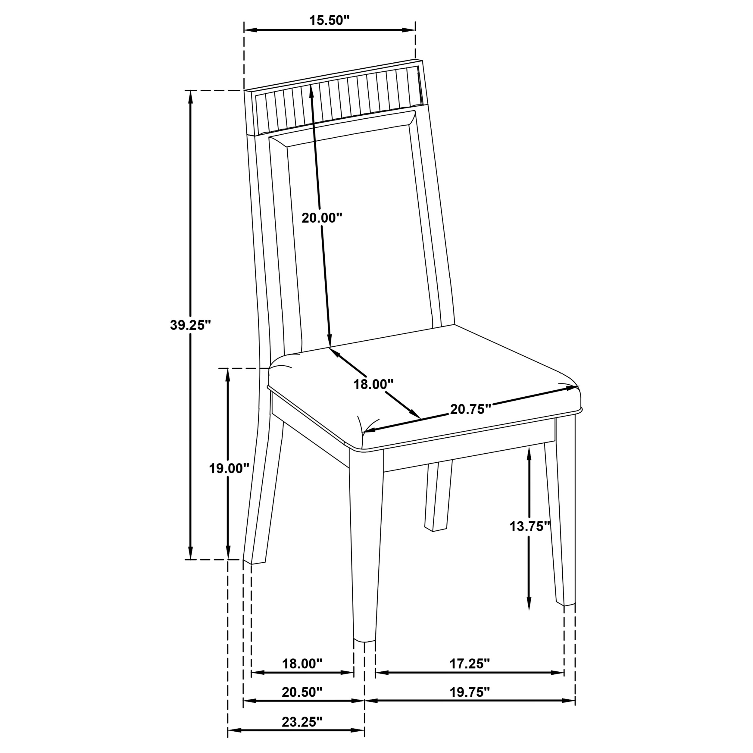 Brookmead 5-piece Extension Leaf Dining Table Set Black - Image 15