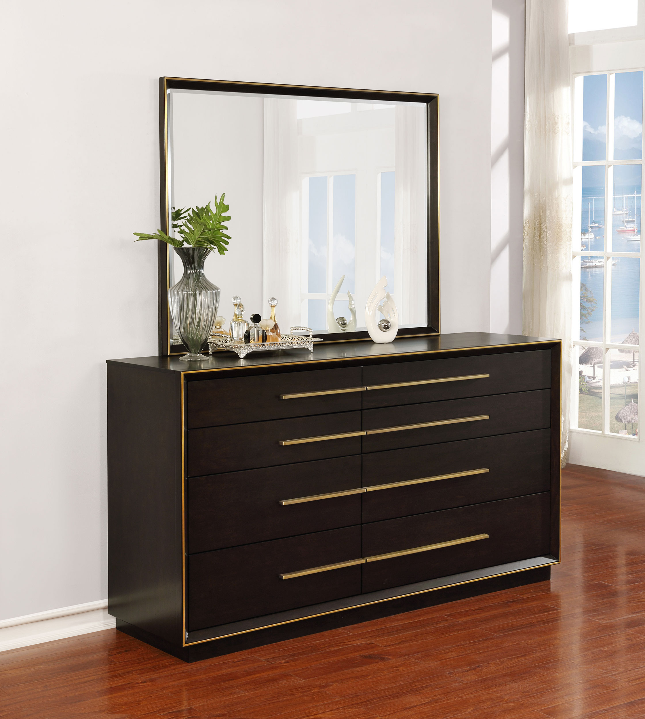 Durango 8-drawer Dresser with Mirror Smoked Peppercorn - Image 2
