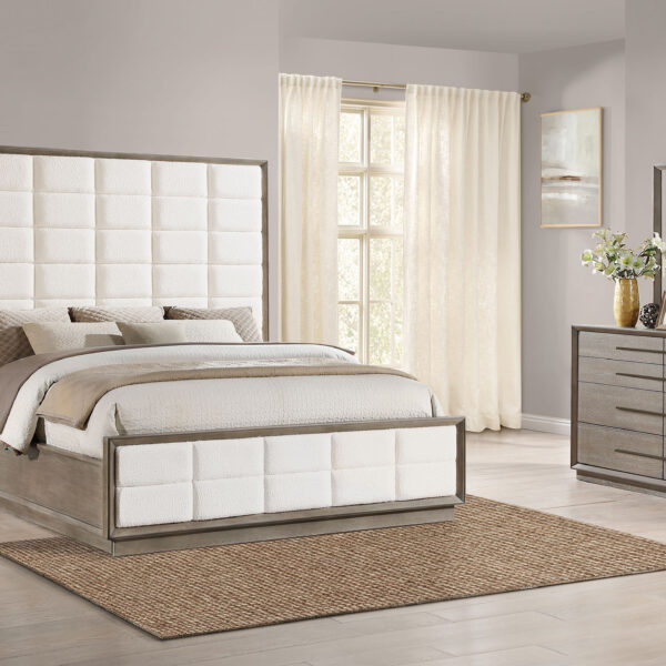 Durango 4-piece Queen Bedroom Set Taupe Oak