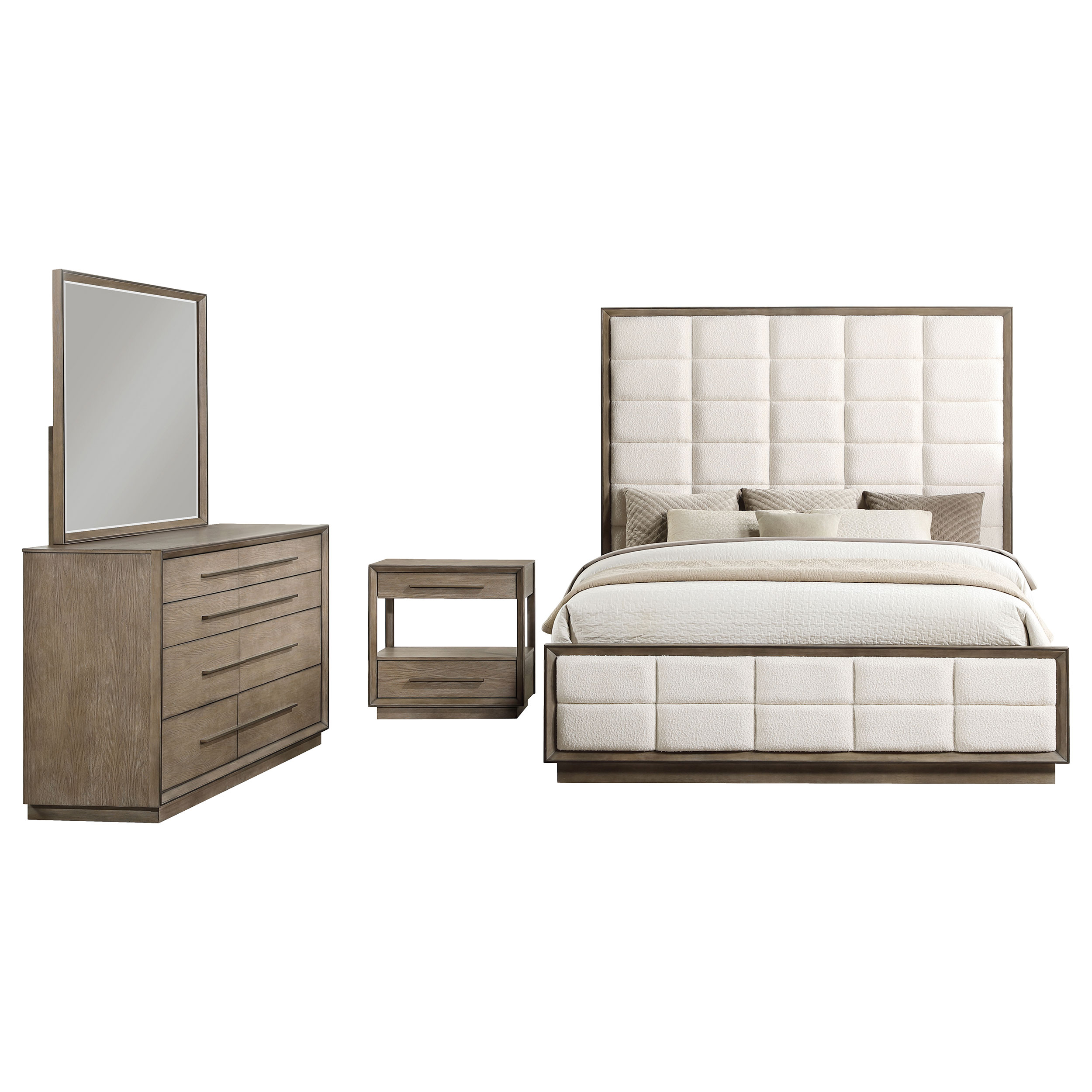 Durango 4-piece Queen Bedroom Set Taupe Oak - Image 2