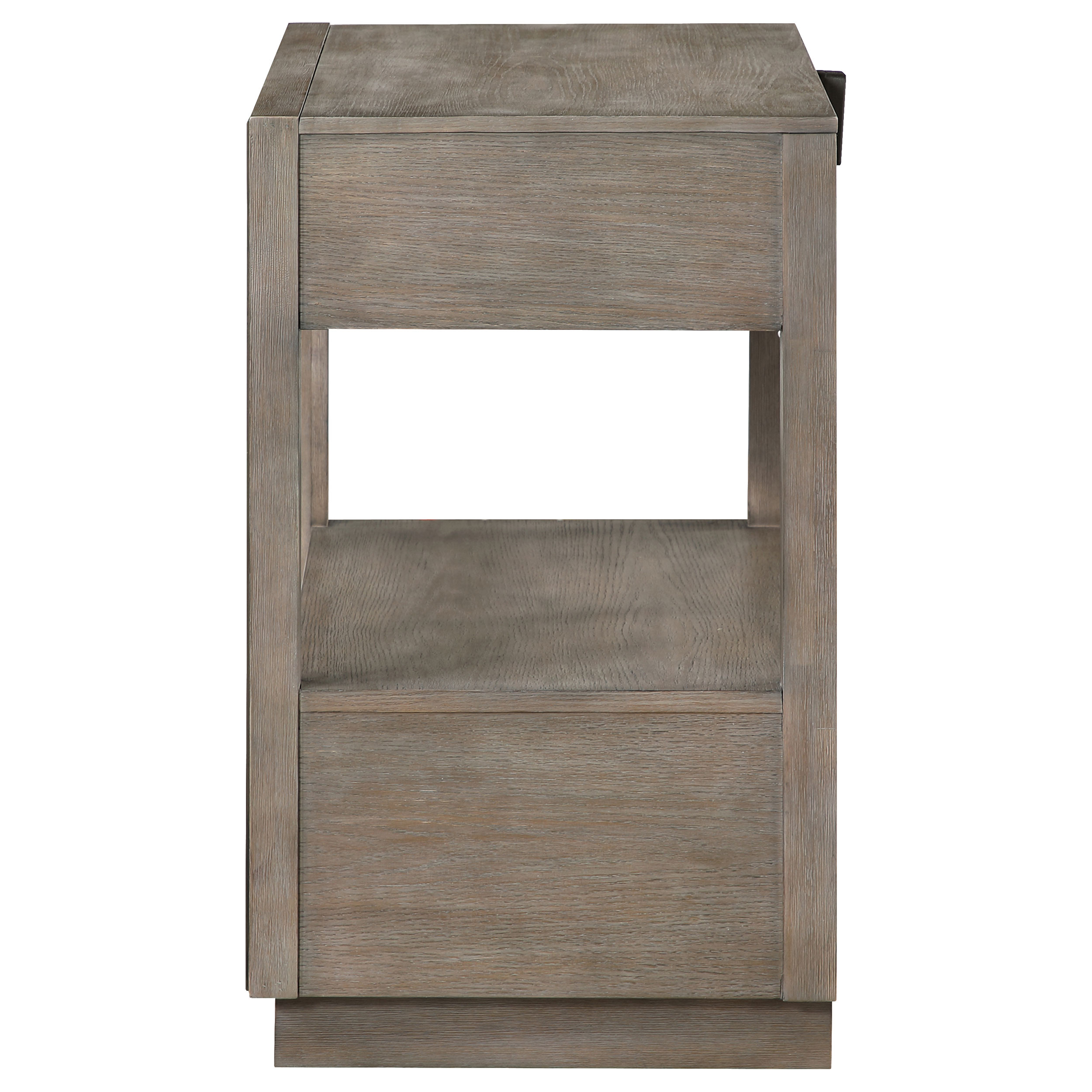 Durango 2-drawer Nightstand Bedside Table Taupe Oak - Image 5