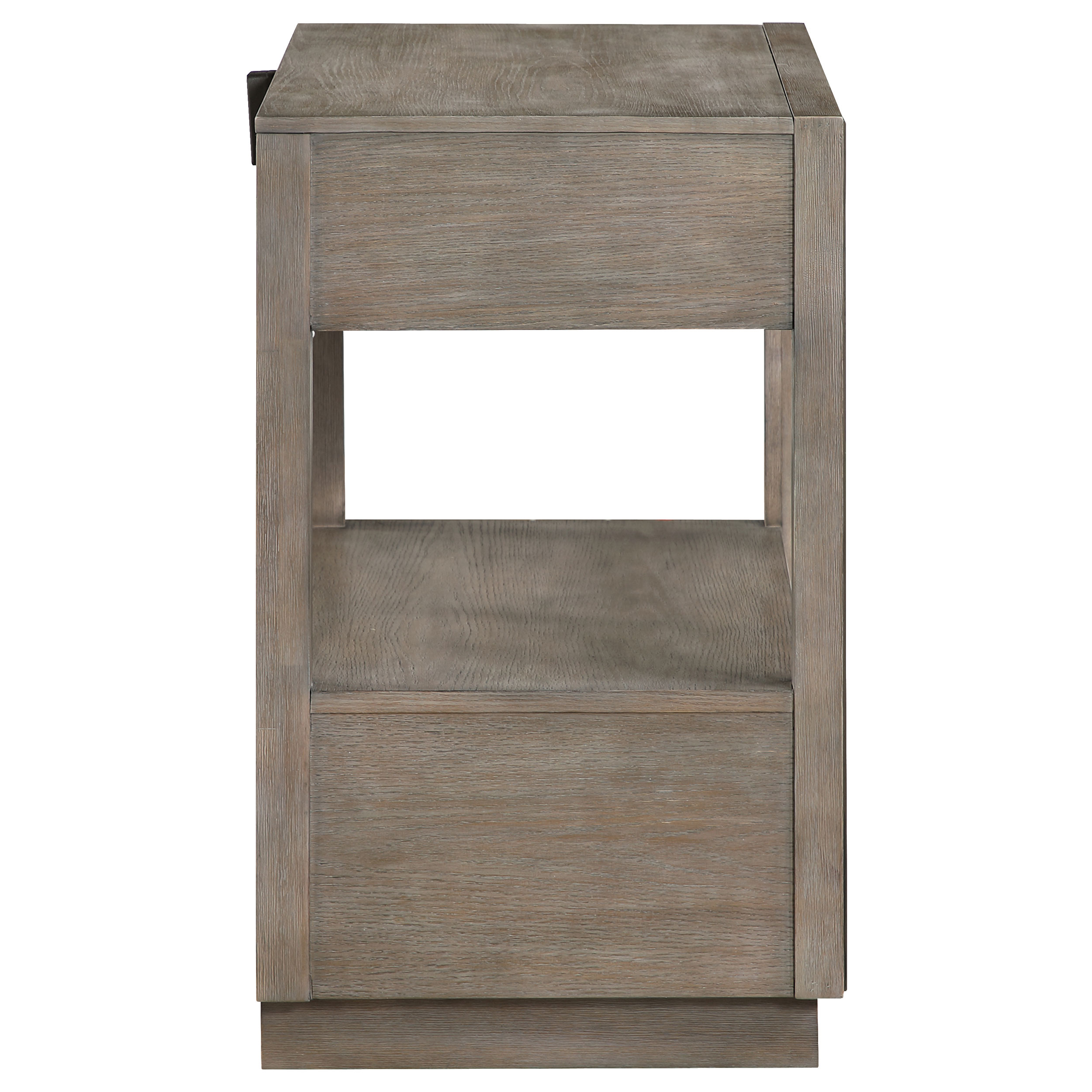 Durango 2-drawer Nightstand Bedside Table Taupe Oak - Image 9