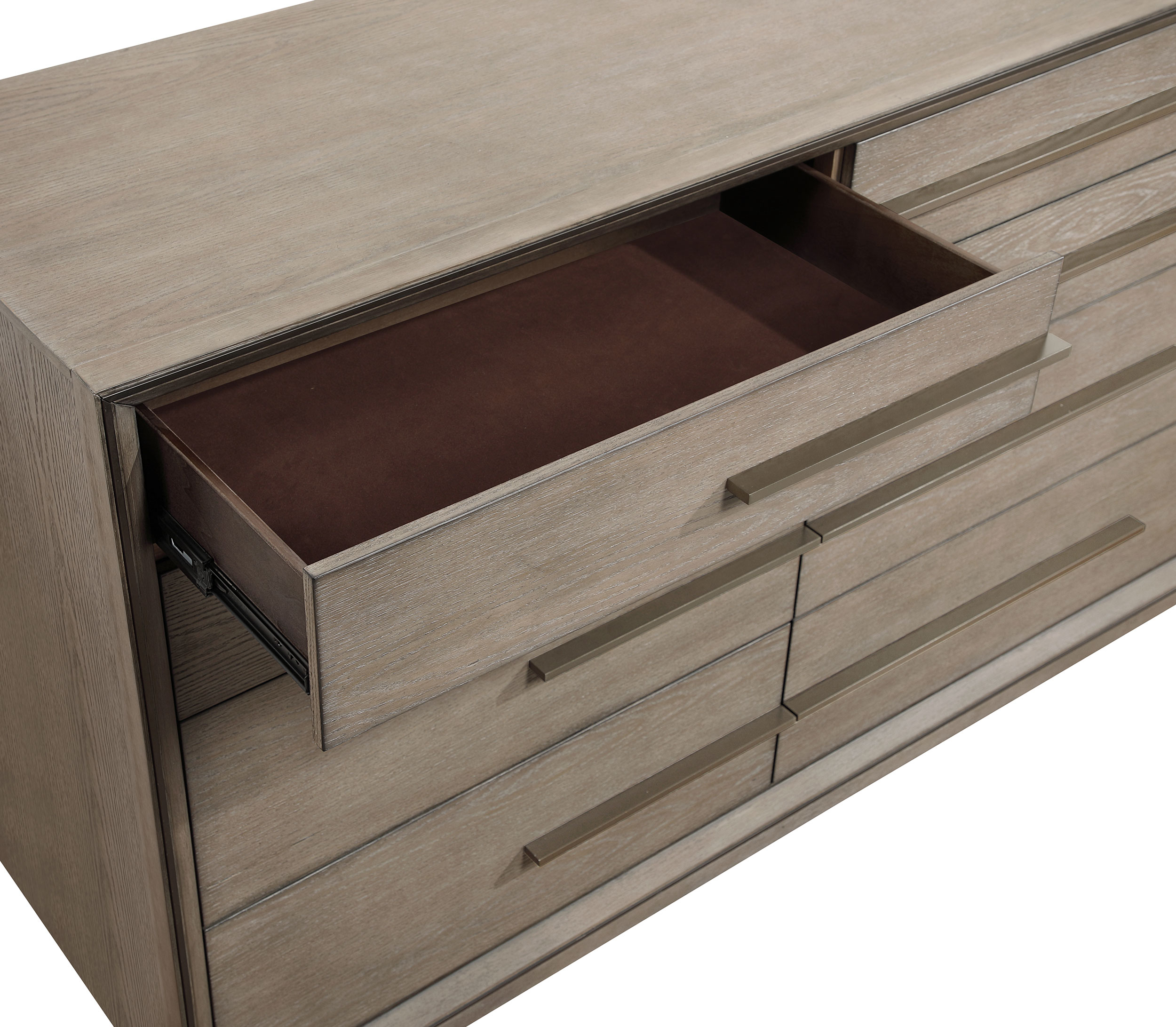 Durango 8-drawer Dresser and Mirror Taupe Oak - Image 10