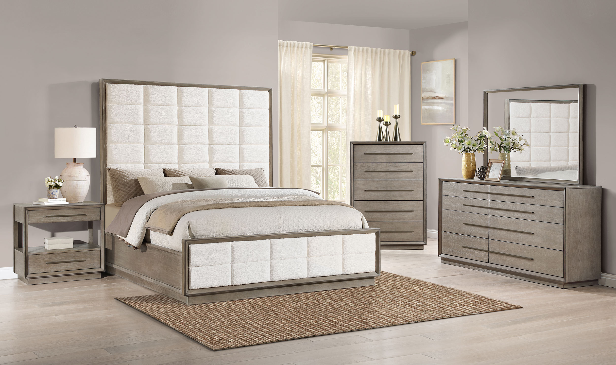 Durango 8-drawer Dresser and Mirror Taupe Oak - Image 13