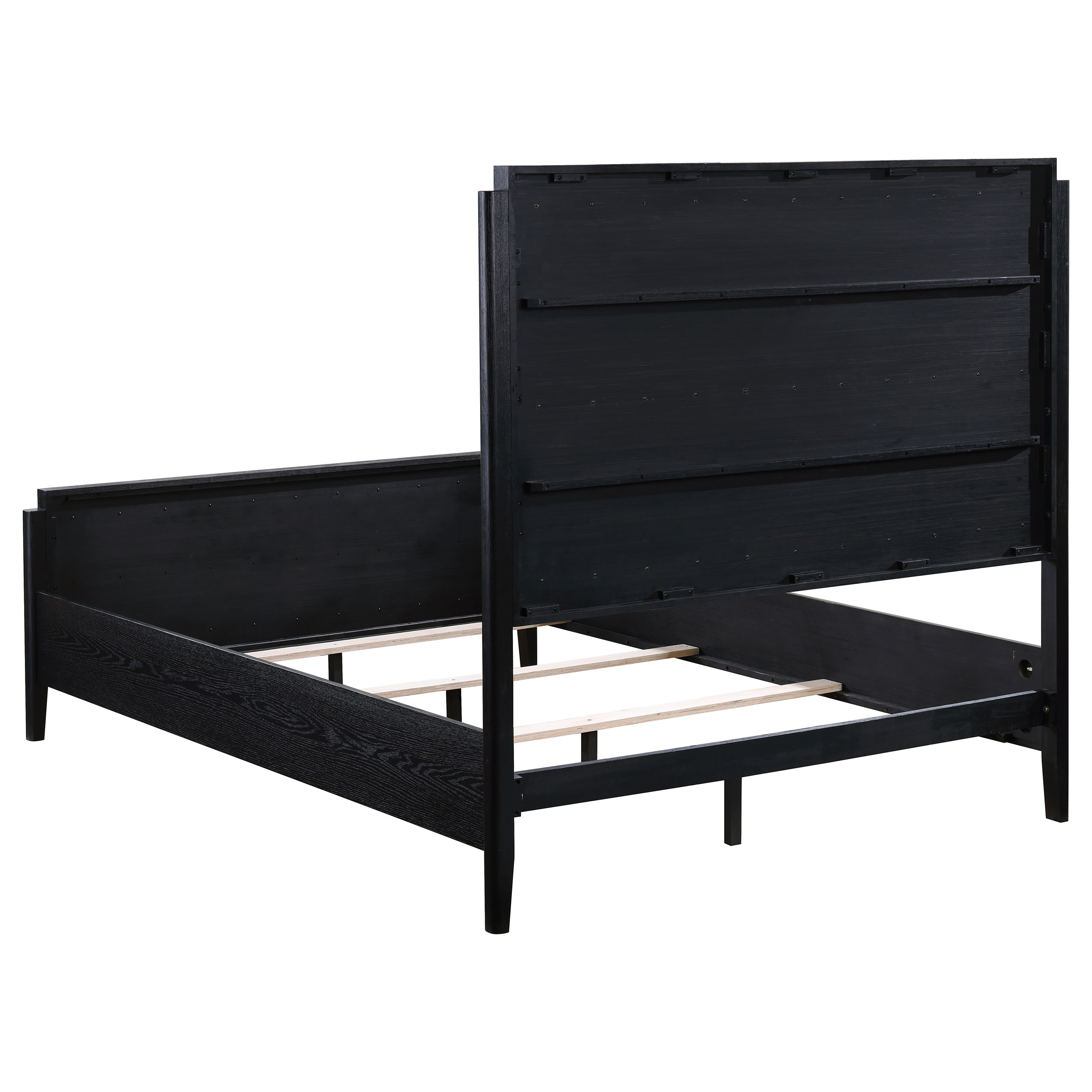 Brookmead 60-inch Upholstered Queen Bed Black - Image 4